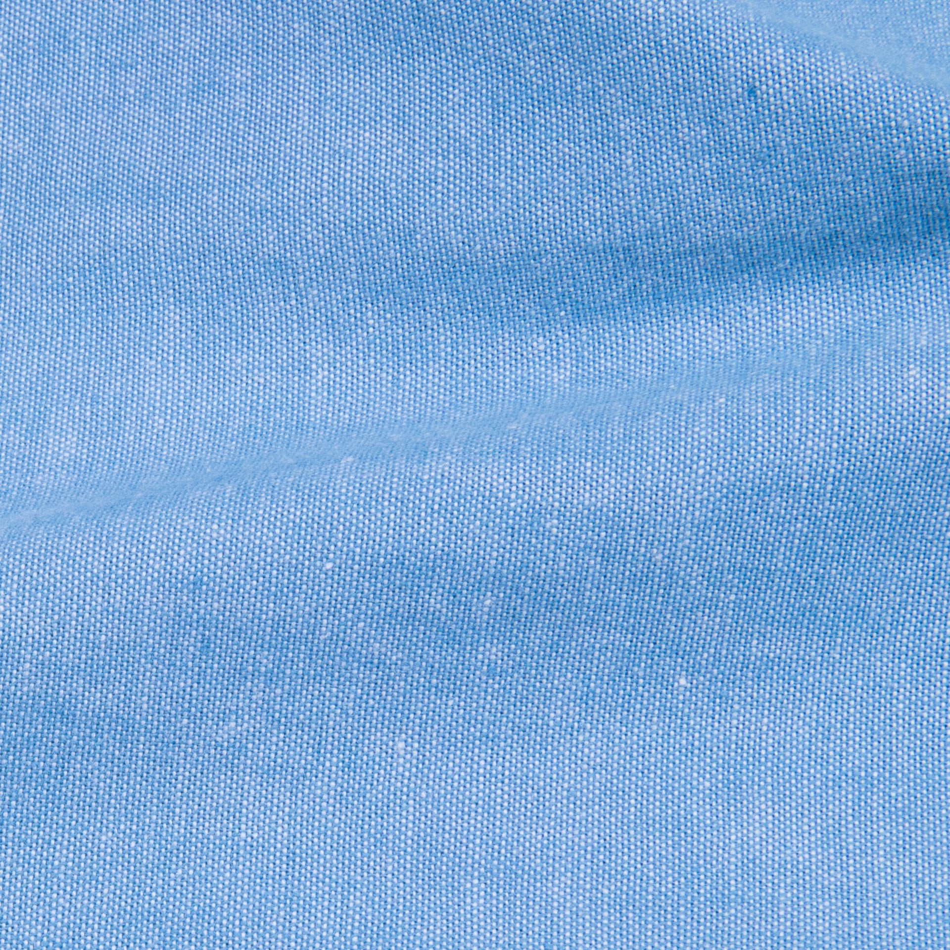 Finamore Gaeta Fit Collo Sergio Chambray Blu Chiaro