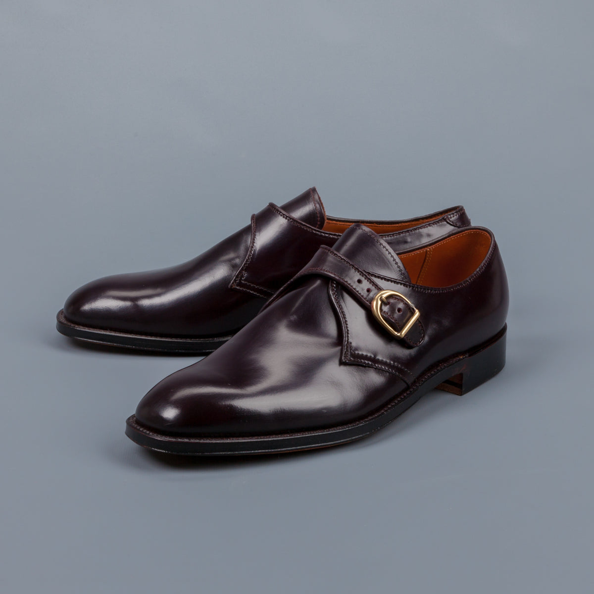 Alden Plaza last single monkstrap #8 Cordovan – Frans Boone Store