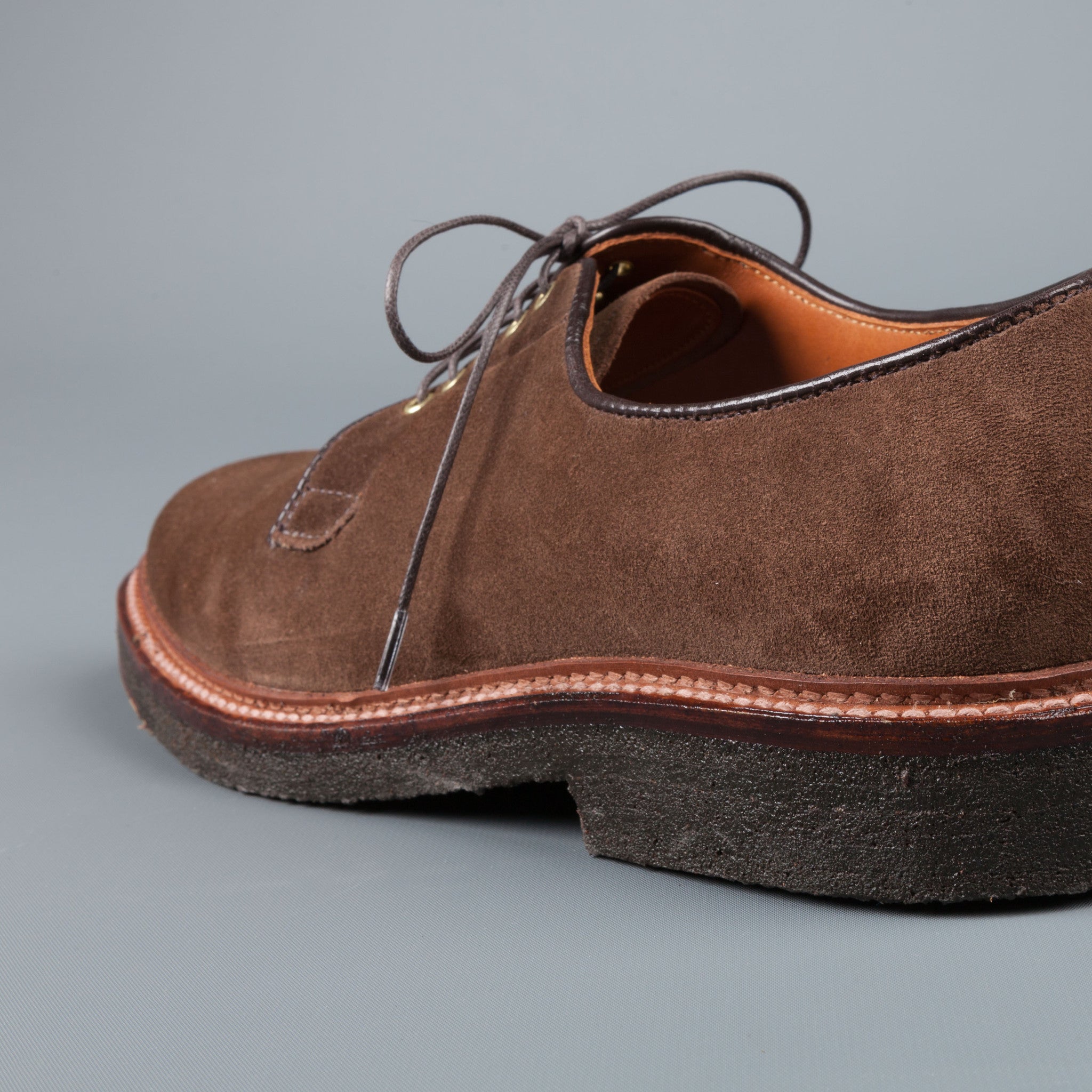 【美品良靴】ALDEN BROWN SUEDEプレーントゥクレープソール7h Alden x Frans Boone PT Humus Suede on crepe – Frans Boone Store