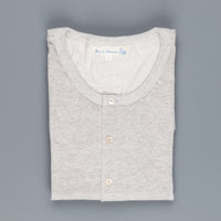 Merz B. Schwanen 206 button facing shirt 1/1 sleeve grey melange