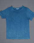 Merz b Schwanen 215 Crew Neck Tee 1/4 slv. Indigo