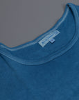 Merz b Schwanen 215 Crew Neck Tee 1/4 slv. Indigo