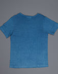 Merz b Schwanen 215 Crew Neck Tee 1/4 slv. Indigo