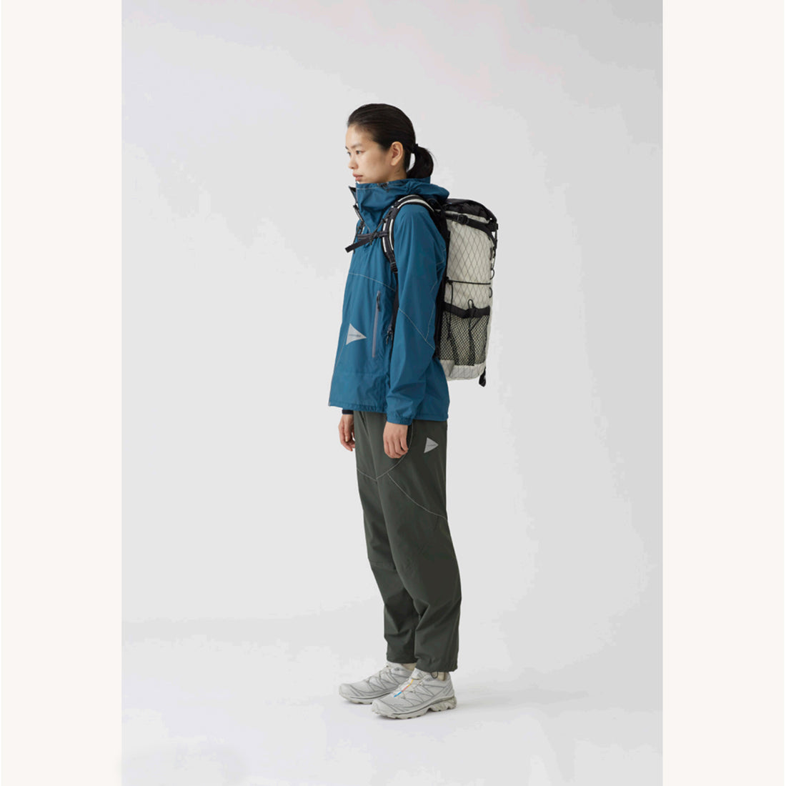And Wander 3L UL Rain Jacket Blue
