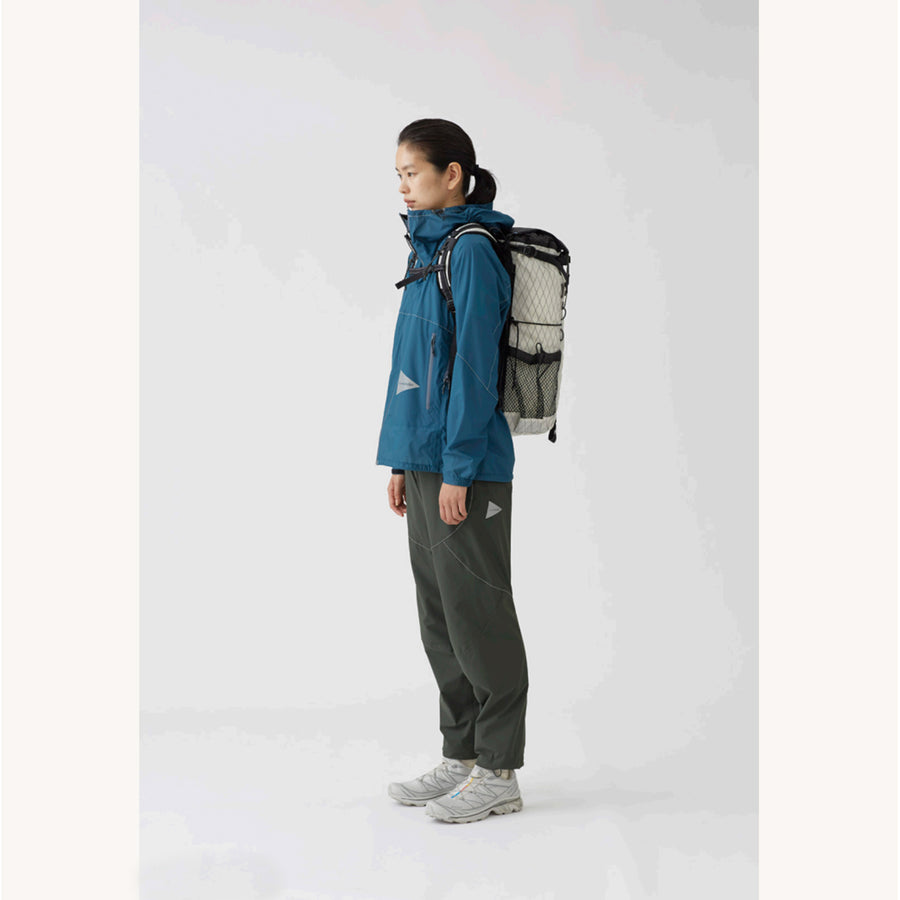 And Wander 3L UL Rain Jacket Blue