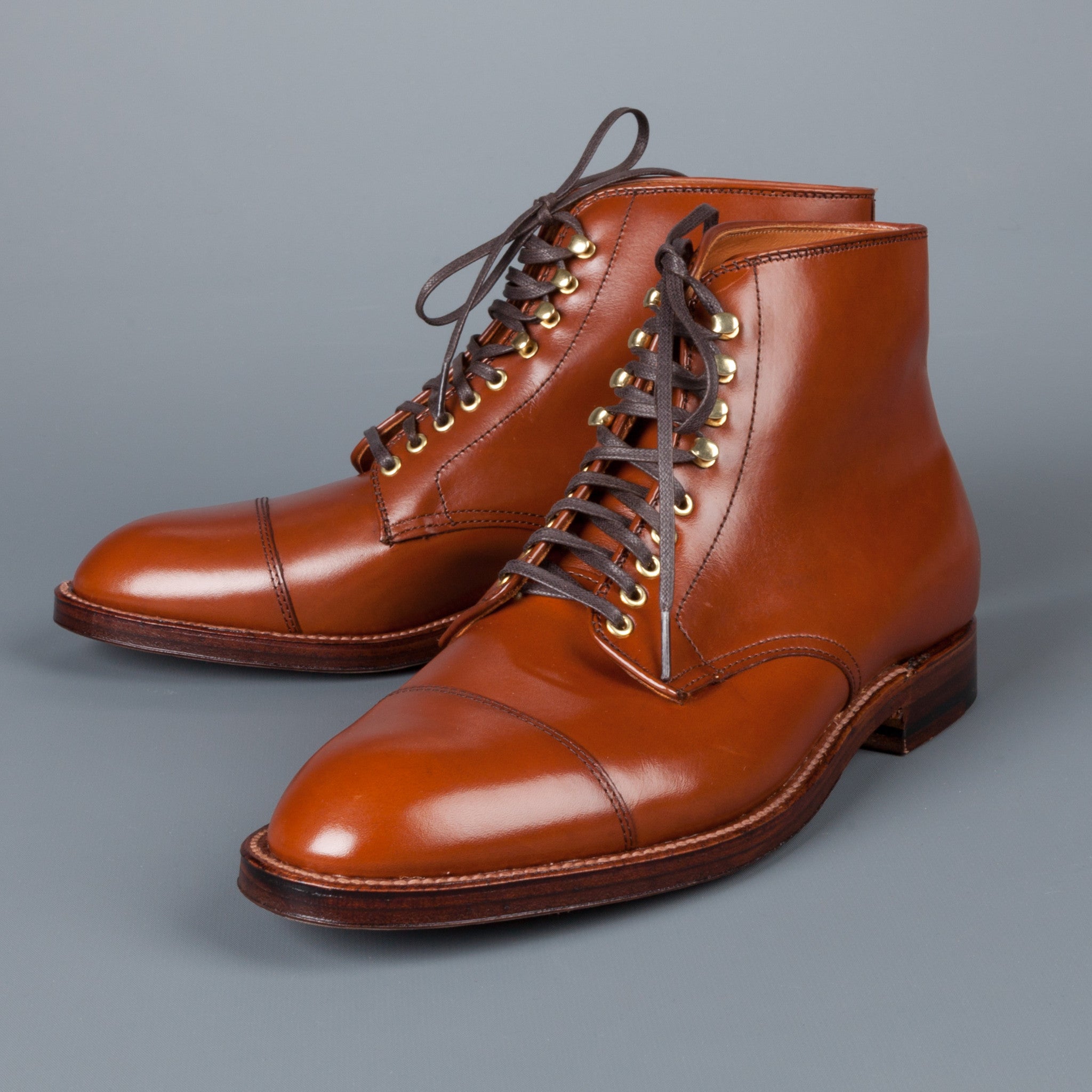 Alden brown calfskin parajumper boots