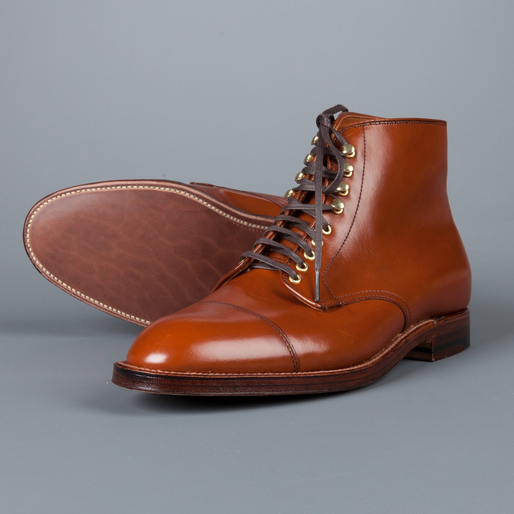 Alden brown calfskin parajumper boots