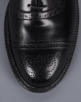 Alden black cordovan straight "strait" tip