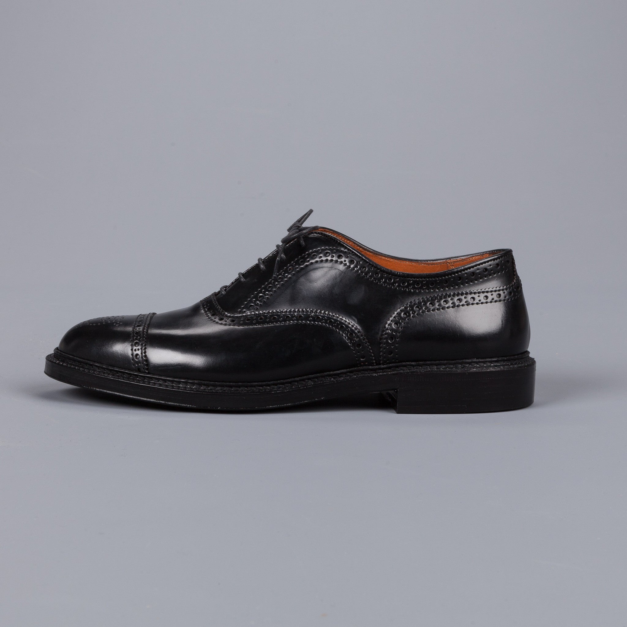 Alden black cordovan straight &quot;strait&quot; tip