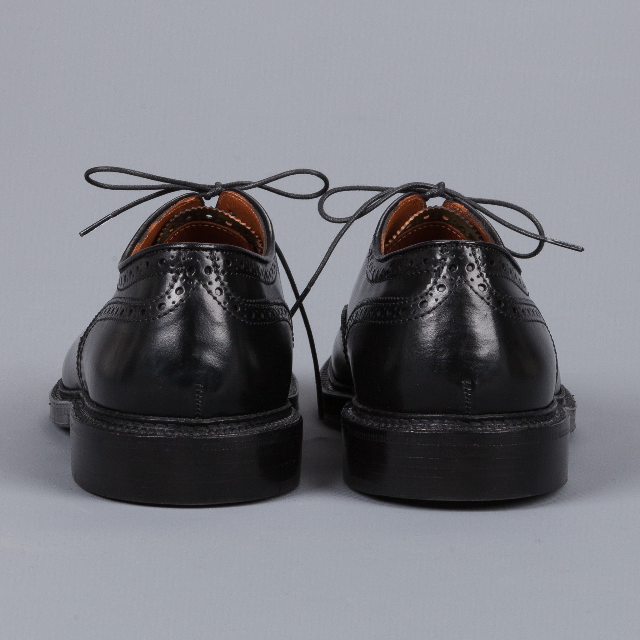 Alden black cordovan straight &quot;strait&quot; tip