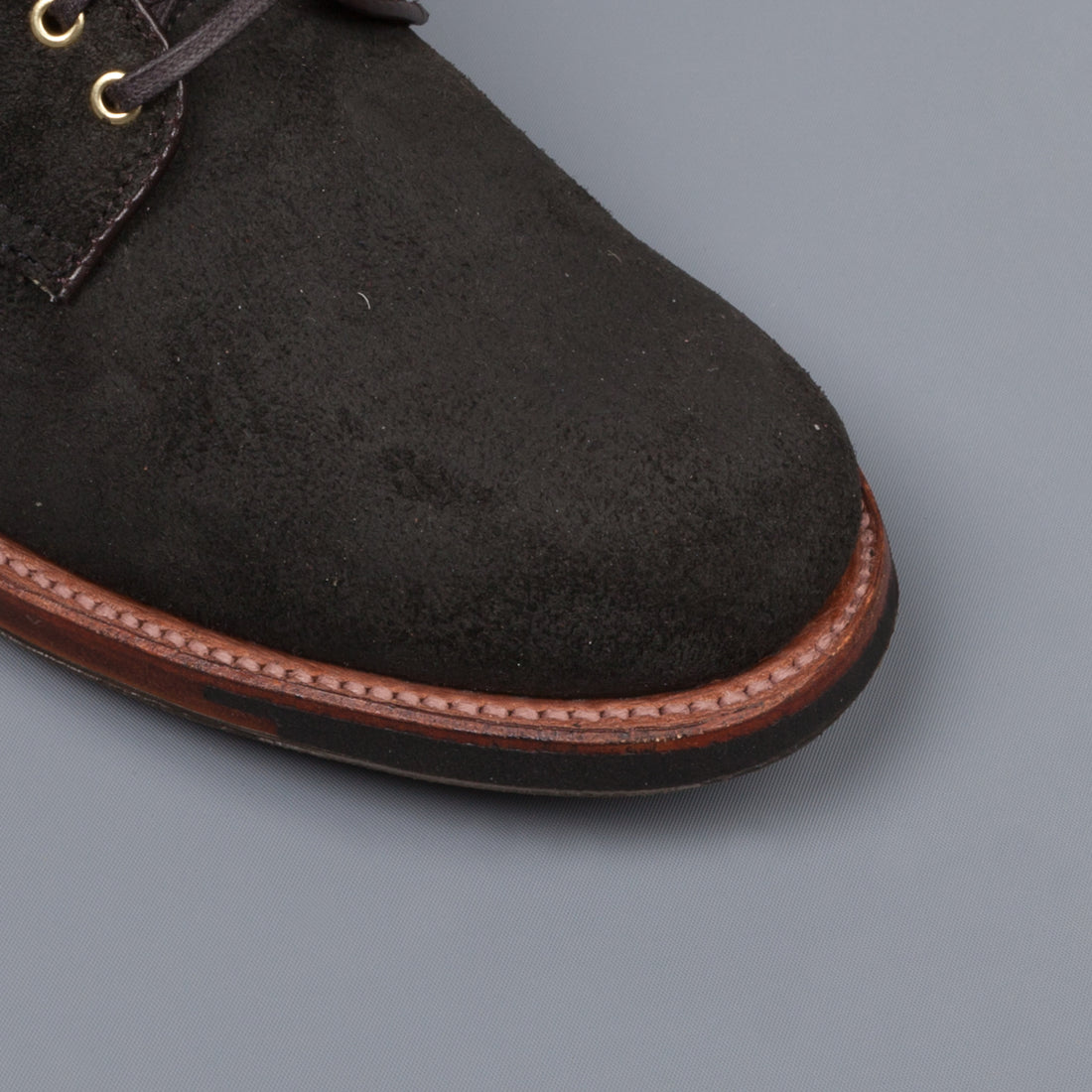Alden x Frans Boone 379x boots in waxed earth reverse chamois