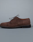 Alden x Frans Boone captoe on flex sole in mocha kid suede