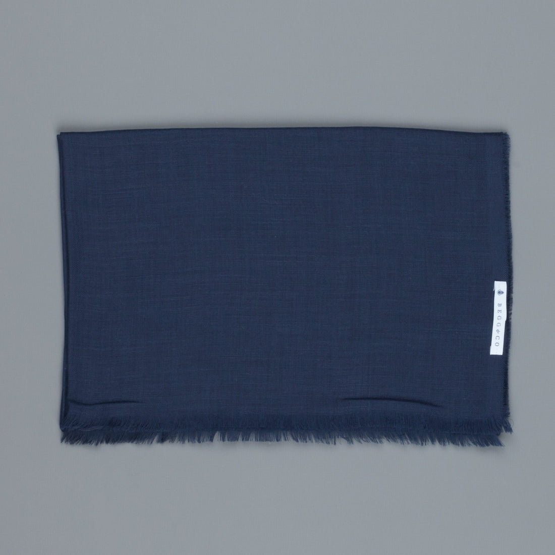 Alex Begg Wispy woven stole cashmere Navy