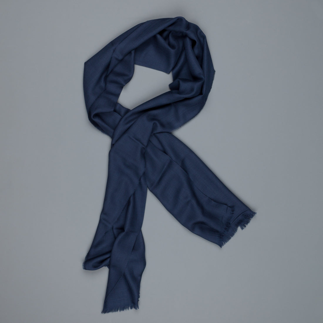 Alex Begg Wispy woven stole cashmere Navy