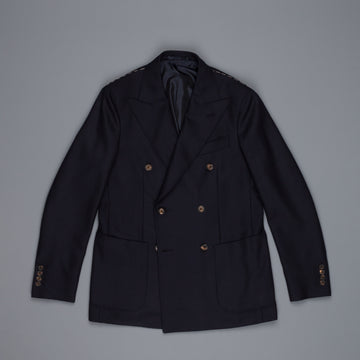Caruso Aida drop 8 herringbone wool jacket