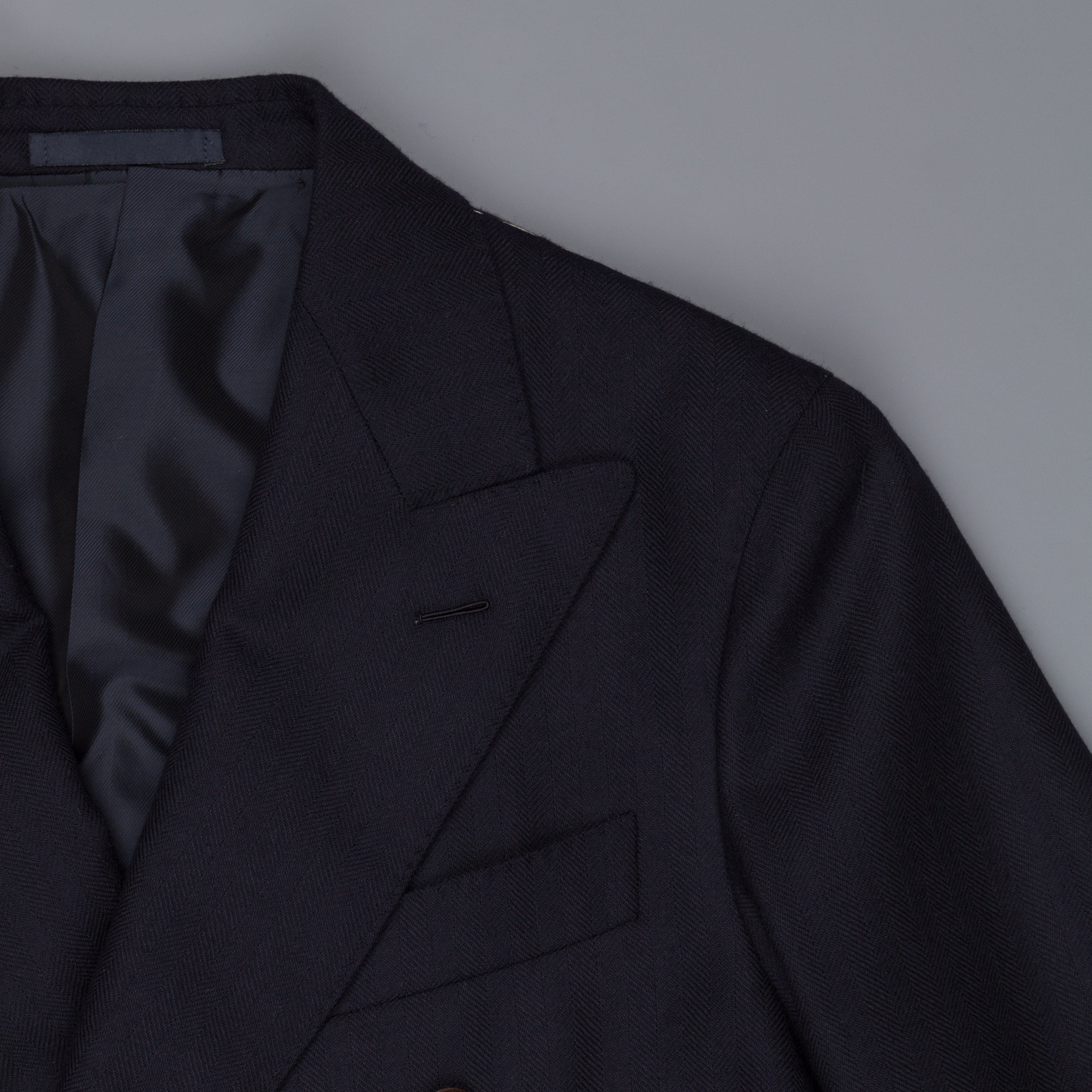 Caruso Aida drop 8 herringbone wool jacket