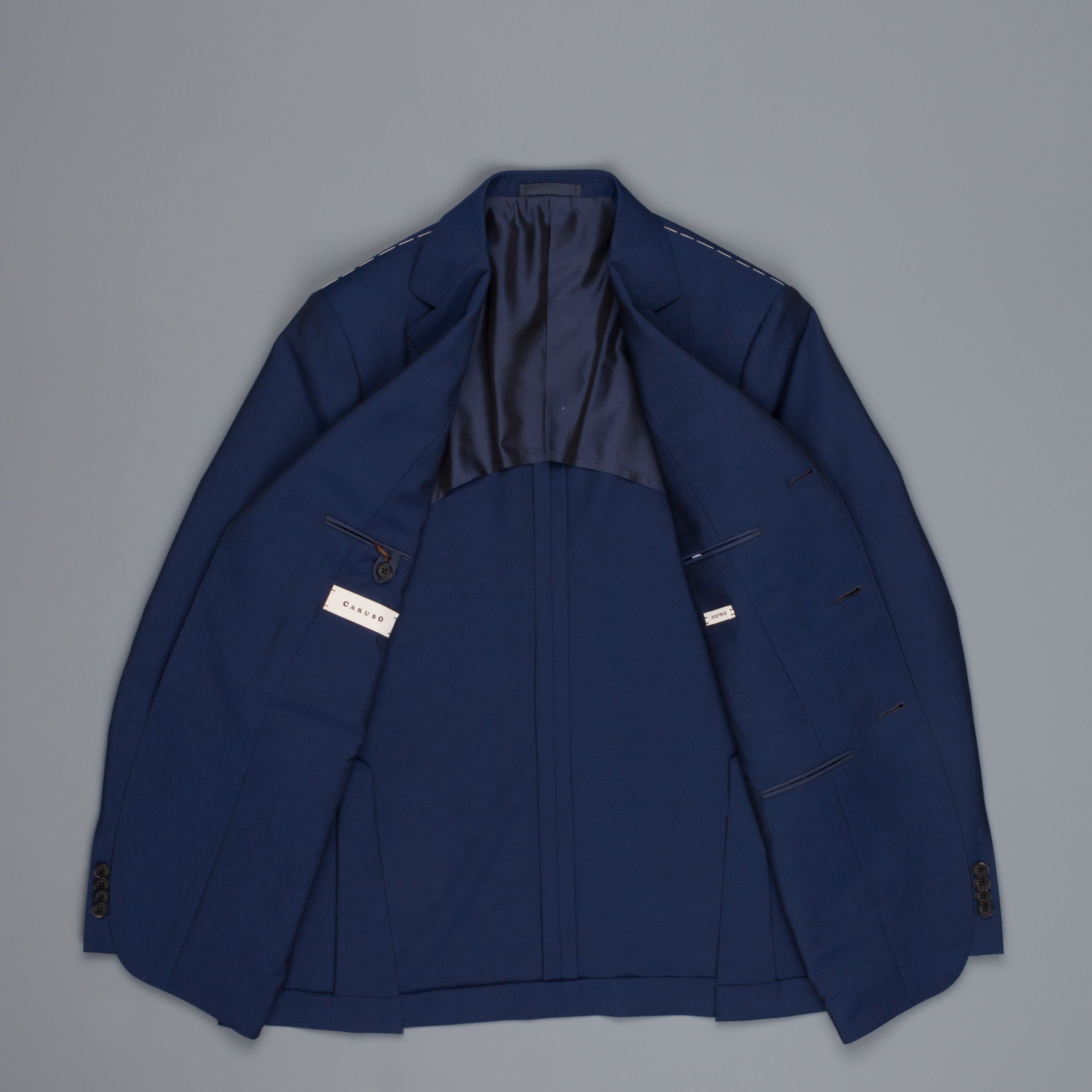 Caruso Wool Mohair Drop 6 Norma suit blu