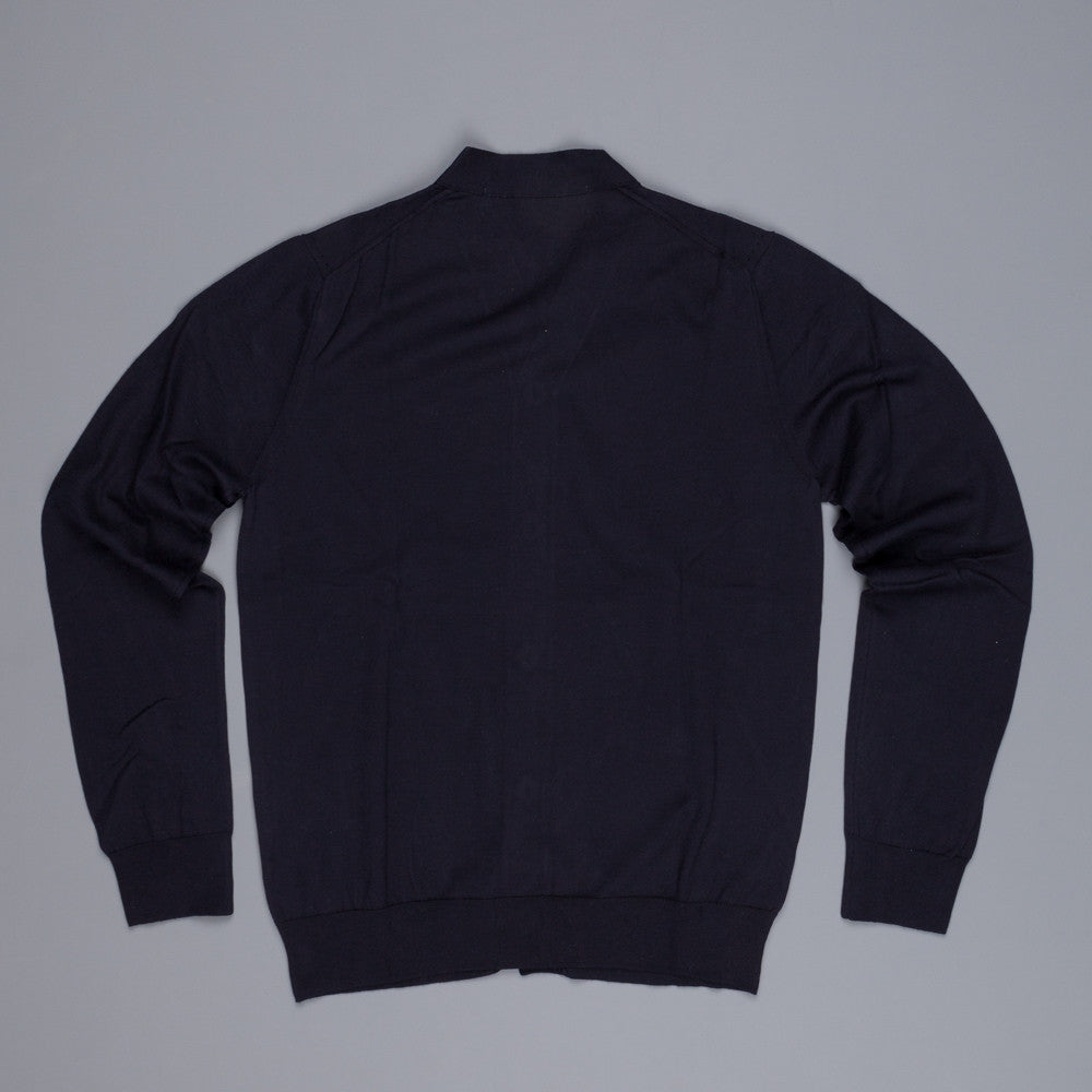 Comme des Garçons PLAY cotton cardigan red heart navy