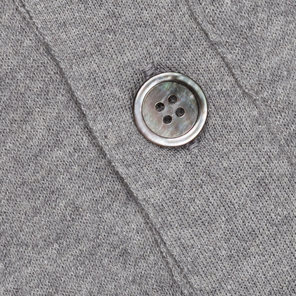 Comme des Garçons PLAY cotton cardigan red heart grey