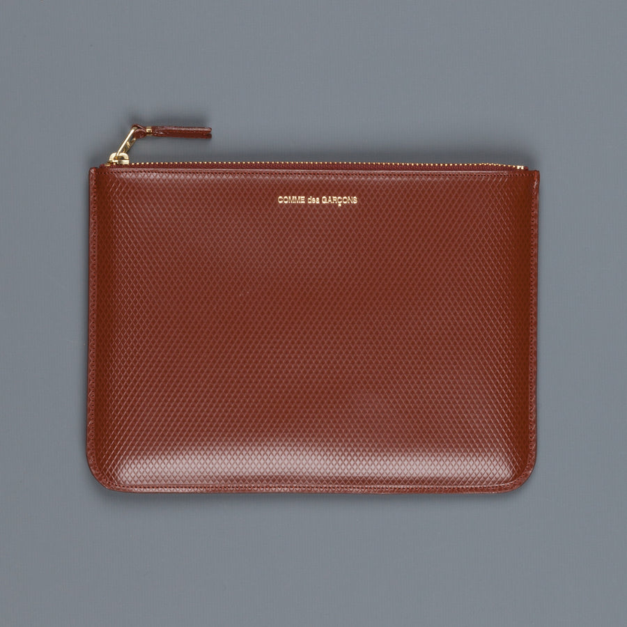Comme des Garçons Wallet Luxury leather envelop brown