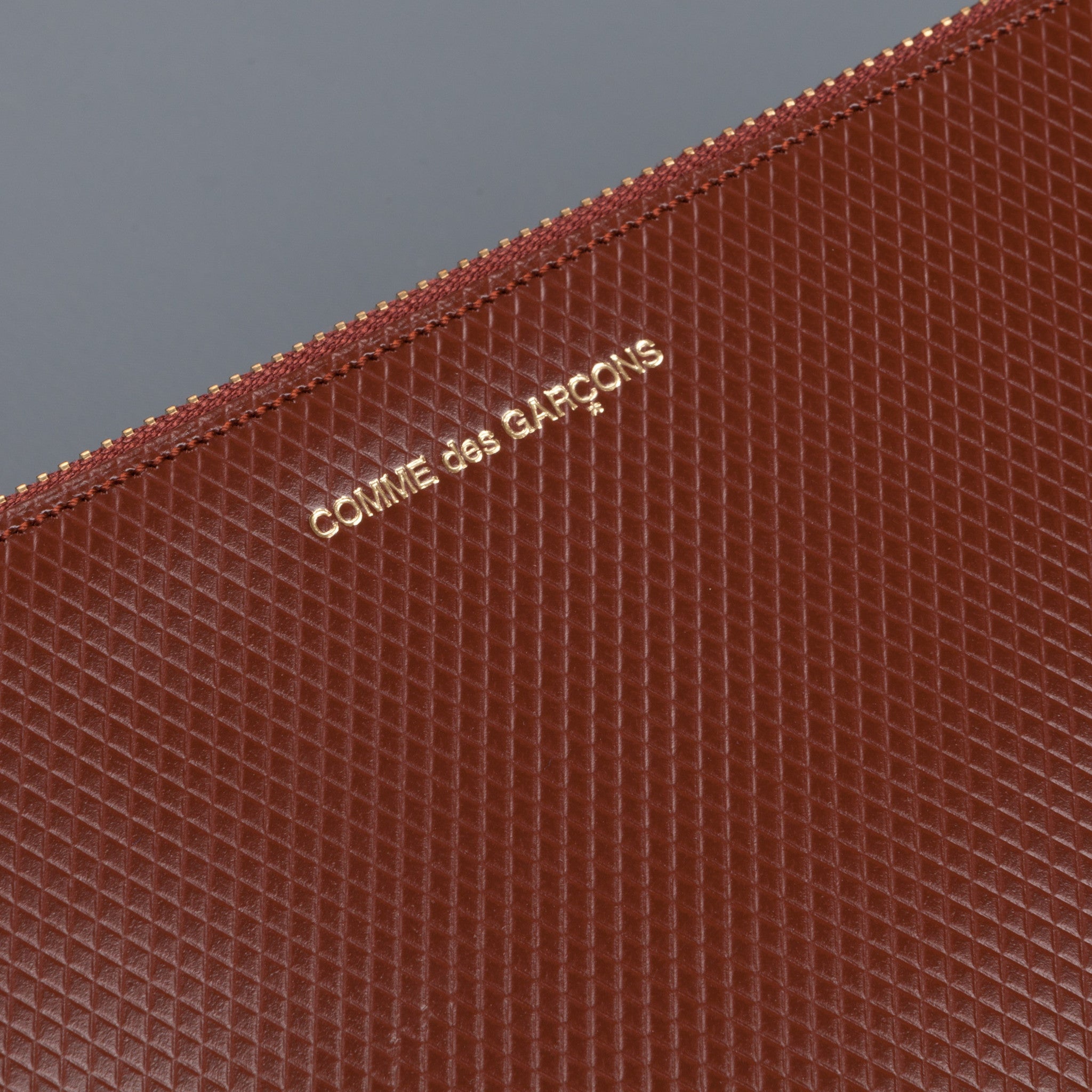 Comme des Garçons Wallet Luxury leather envelop brown