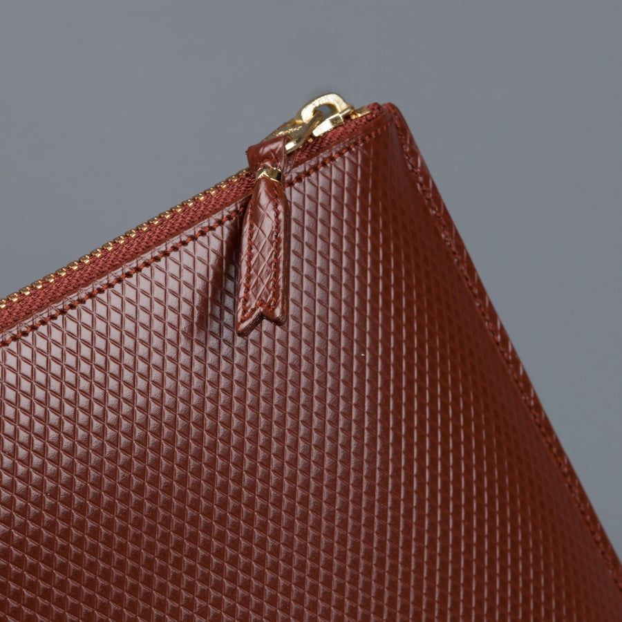 Comme des Garçons Wallet Luxury leather envelop brown
