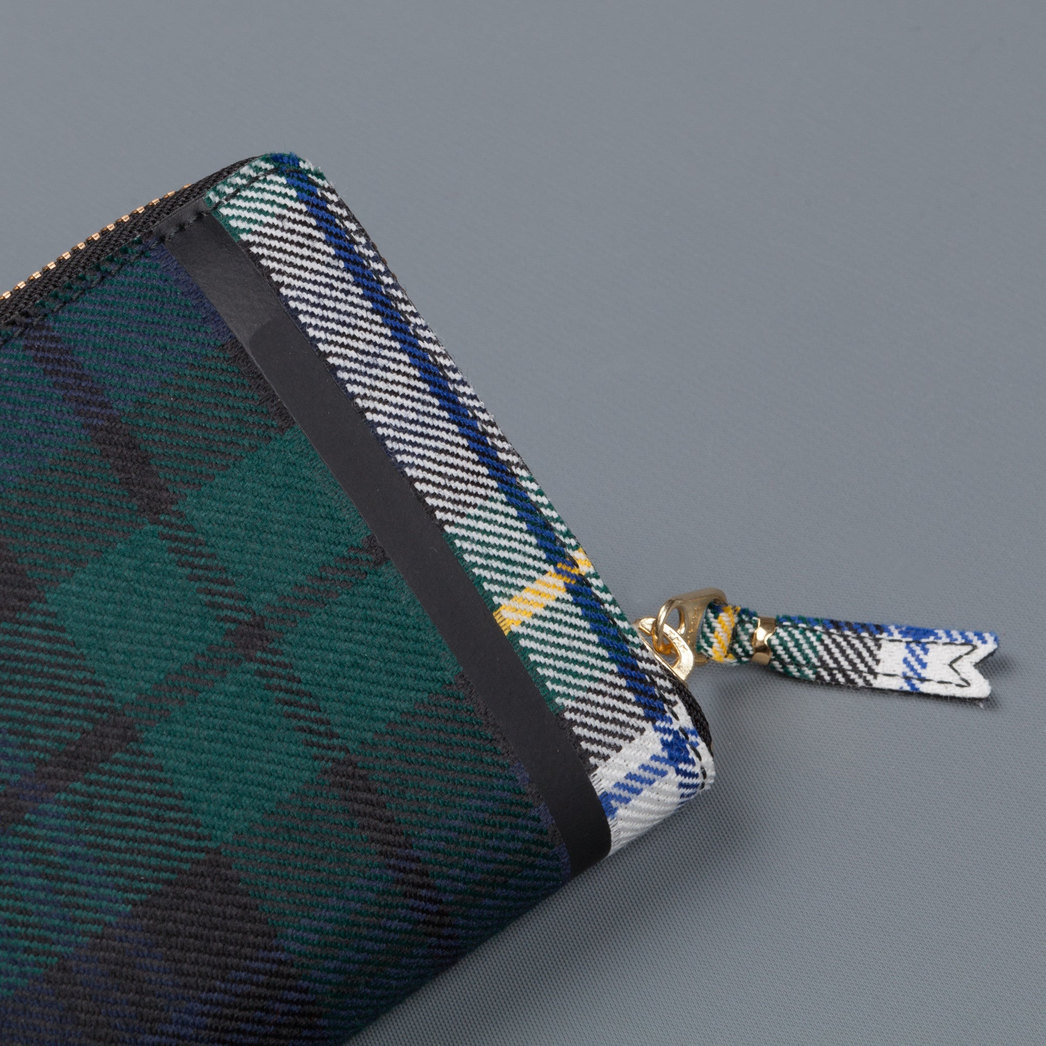 【COMME des GARCONS 】ウォレット パッチワーク チェック Green Comme des Garçons Tartan Pouch Wallet Dark Green – LACMA Store