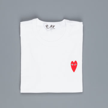 Comme Des Garçons PLAY mens T-shirt long heart white