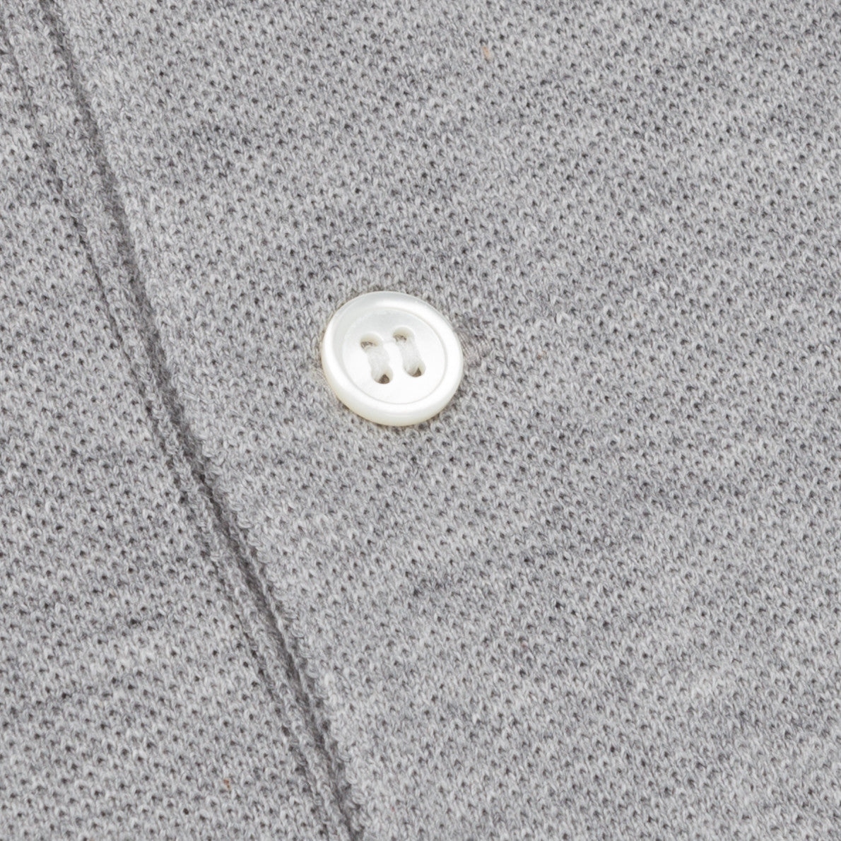 Comme des Gar ons PLAY polo shirt long heart grey melange Frans