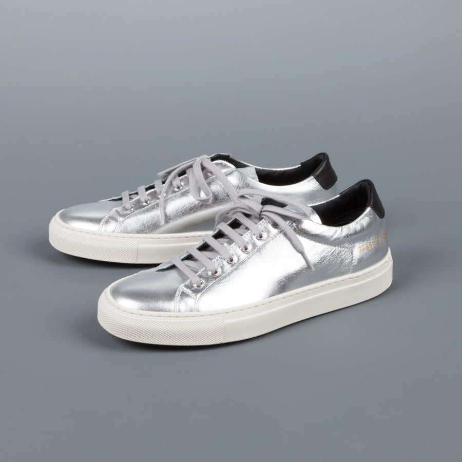Common Projects Woman by Common Projects Achilles retro low Silver black