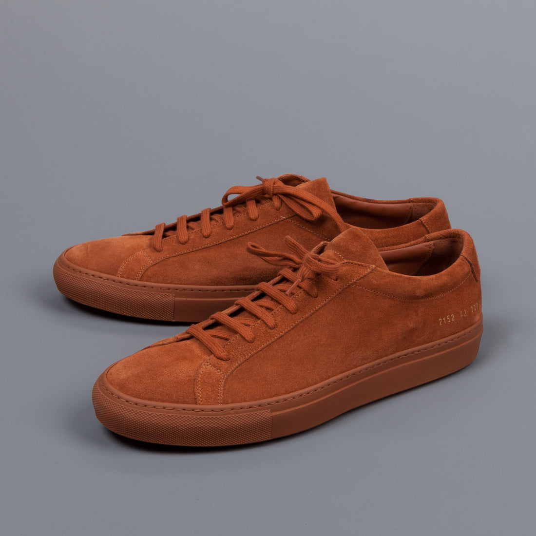 Common Projects Achilles low in suede Rust