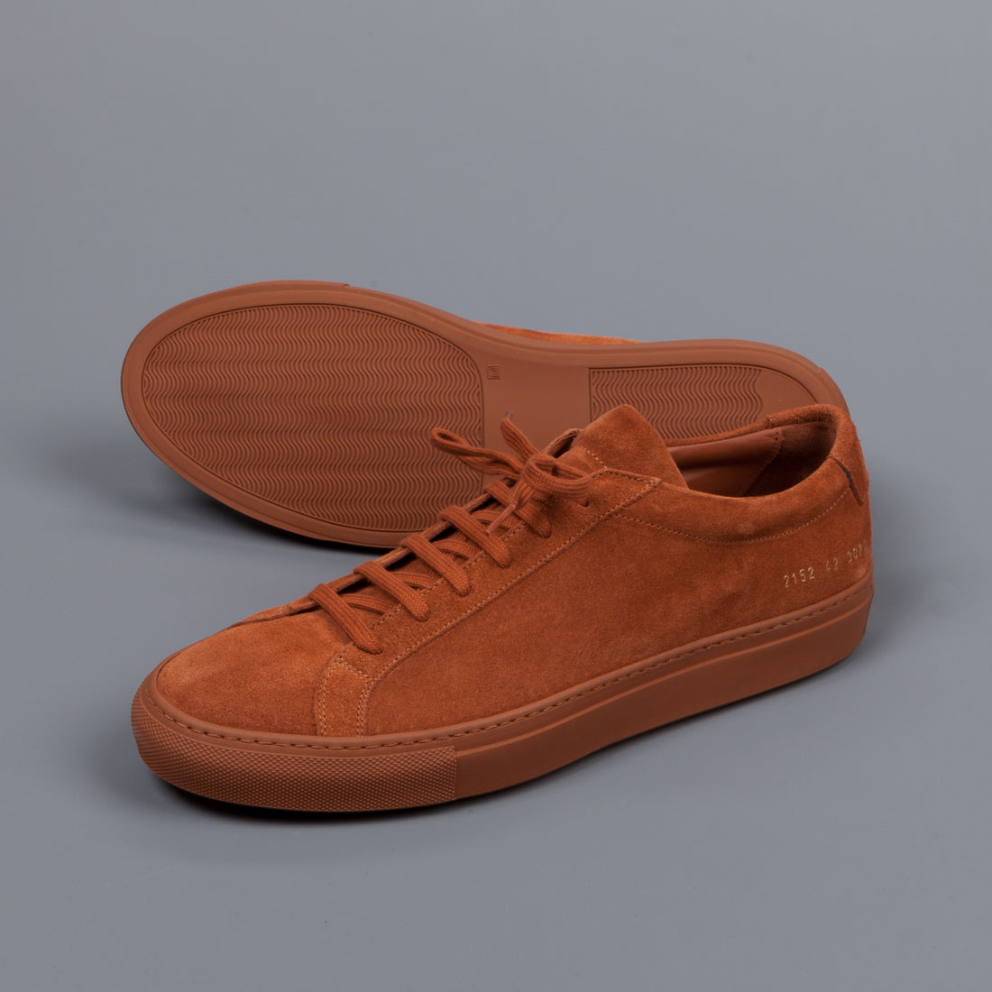 Common Projects Achilles low in suede Rust