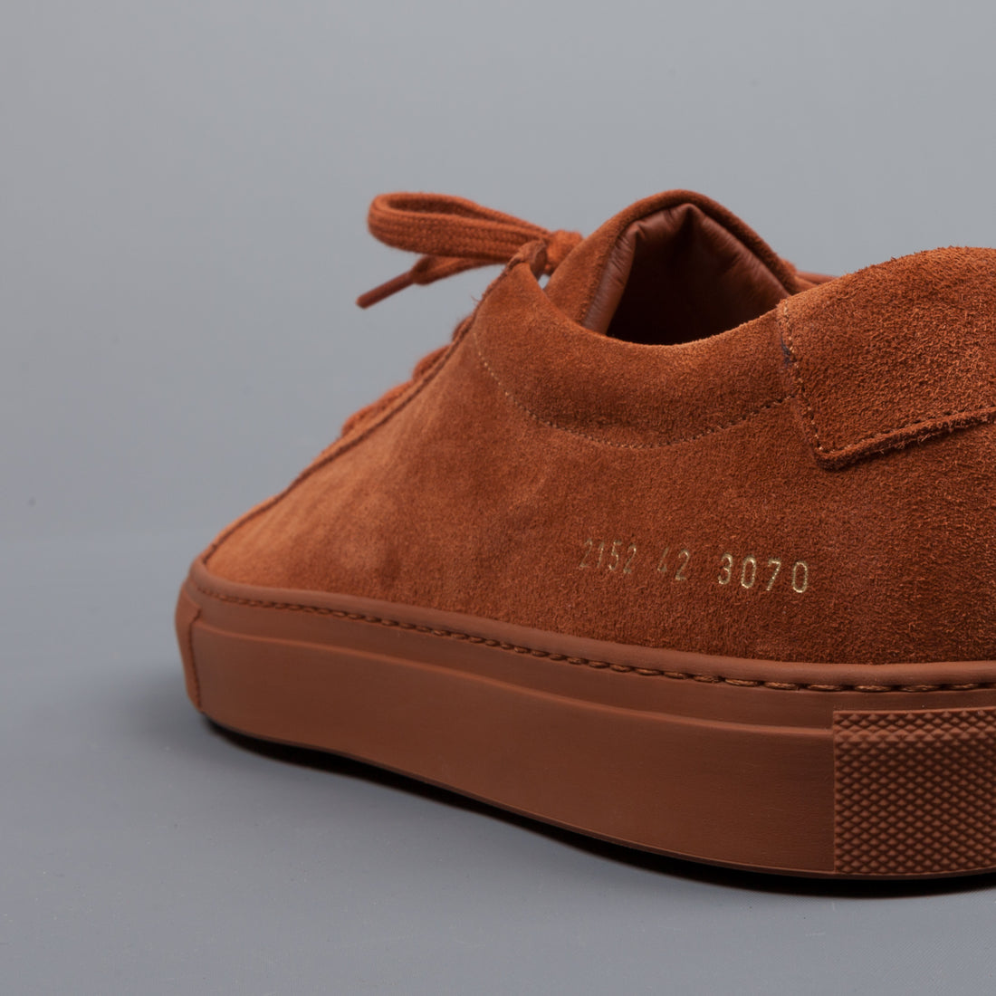 Common Projects Achilles low in suede Rust
