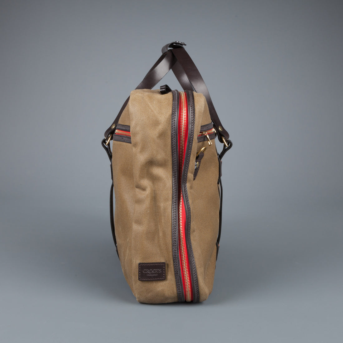 Croots Flight Bag waxed olive