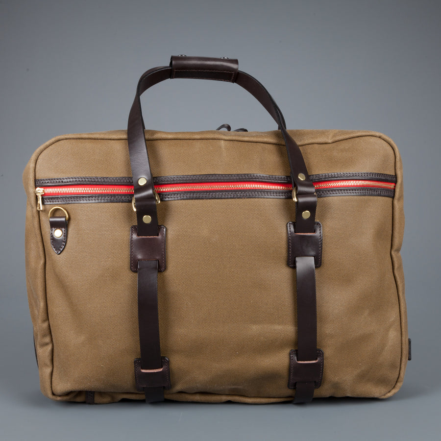 Croots Flight Bag waxed olive