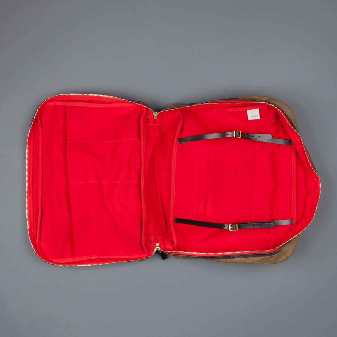 Croots Flight Bag waxed olive