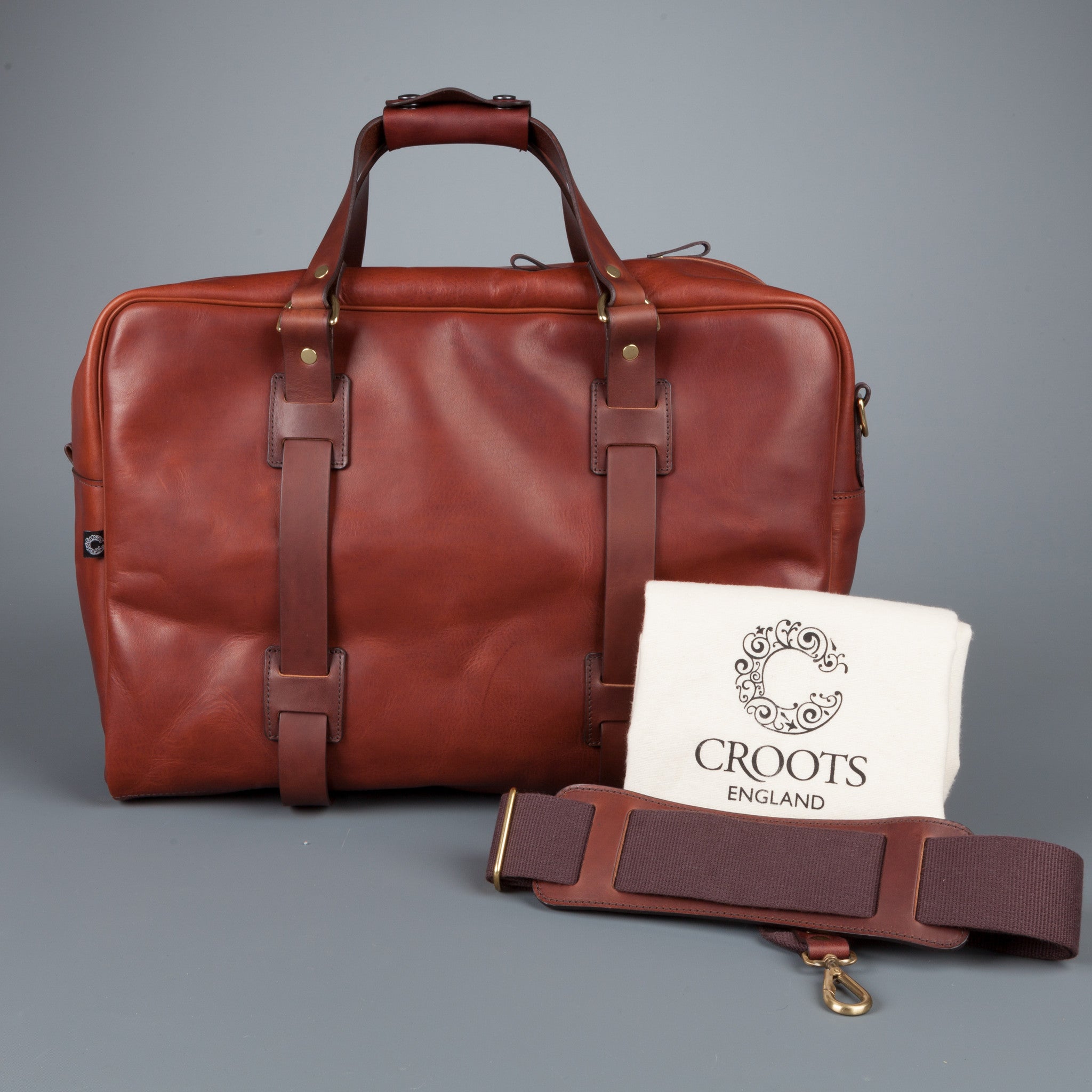 Croots Holdall Italian Calf leather Port