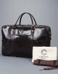 Croots Bridle Leather Holdall Dark Havana - Large