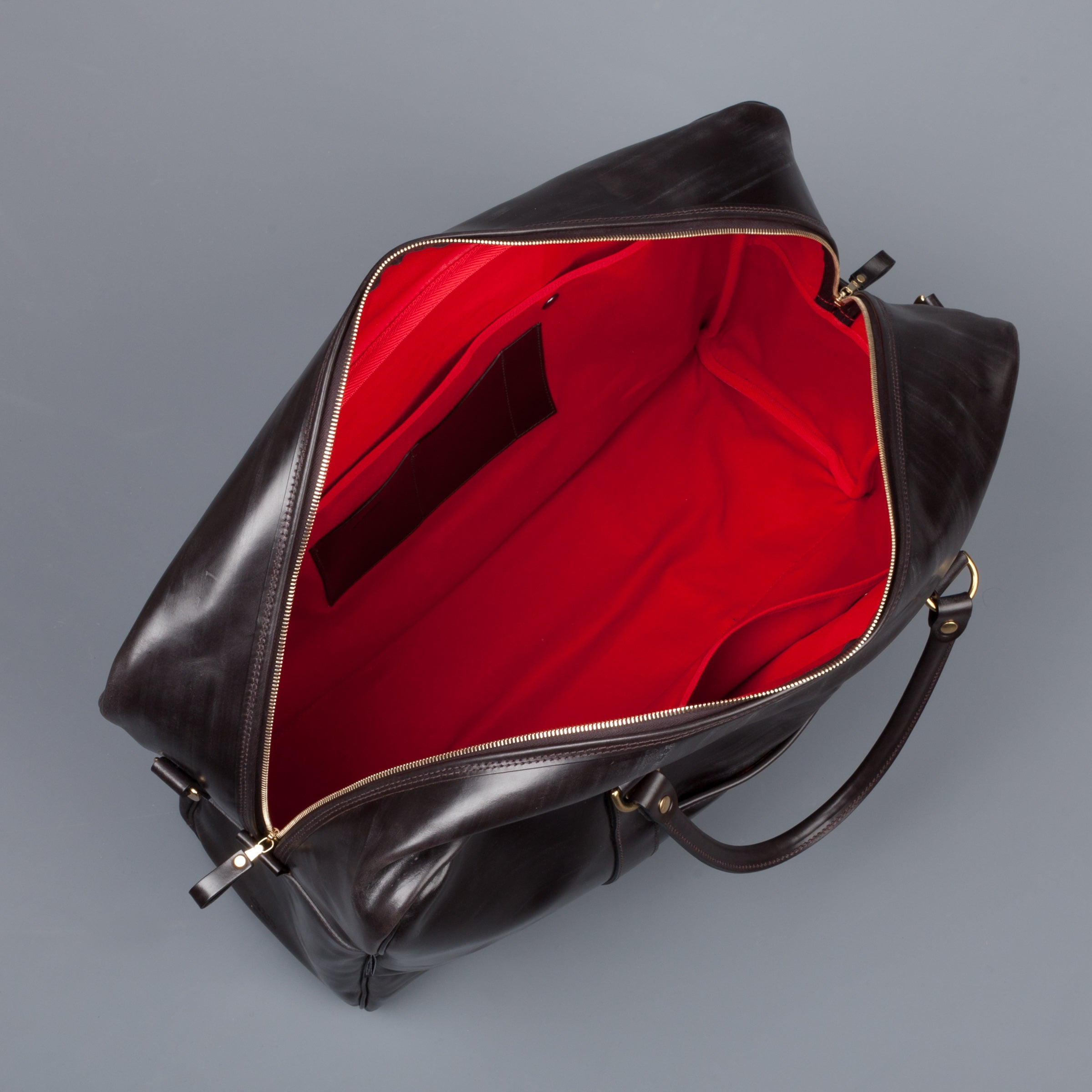 Croots Bridle Leather Holdall Dark Havana - Medium