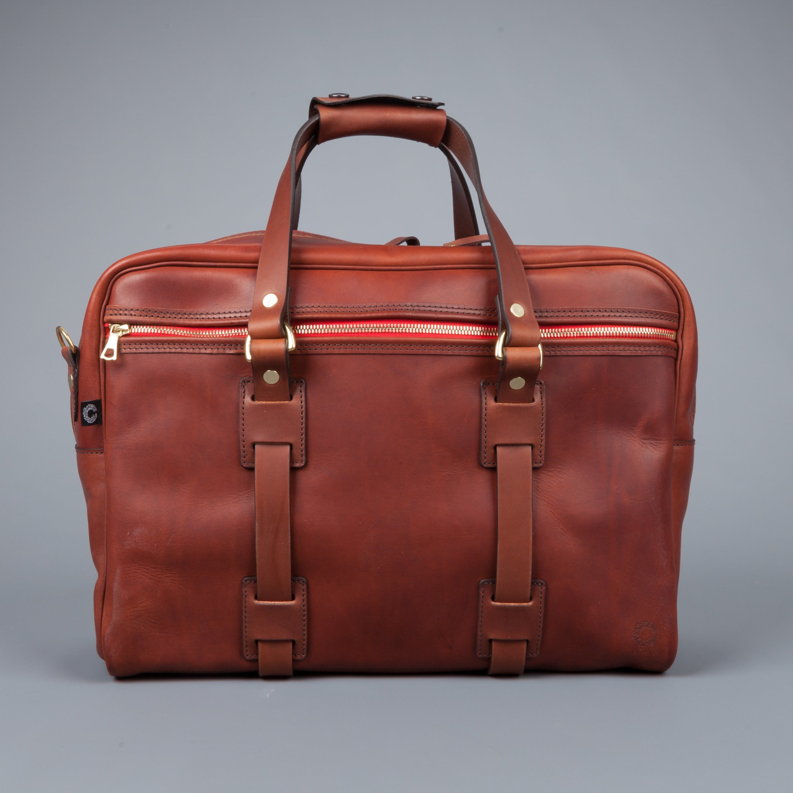 Croots Vintage leather traveller bag port