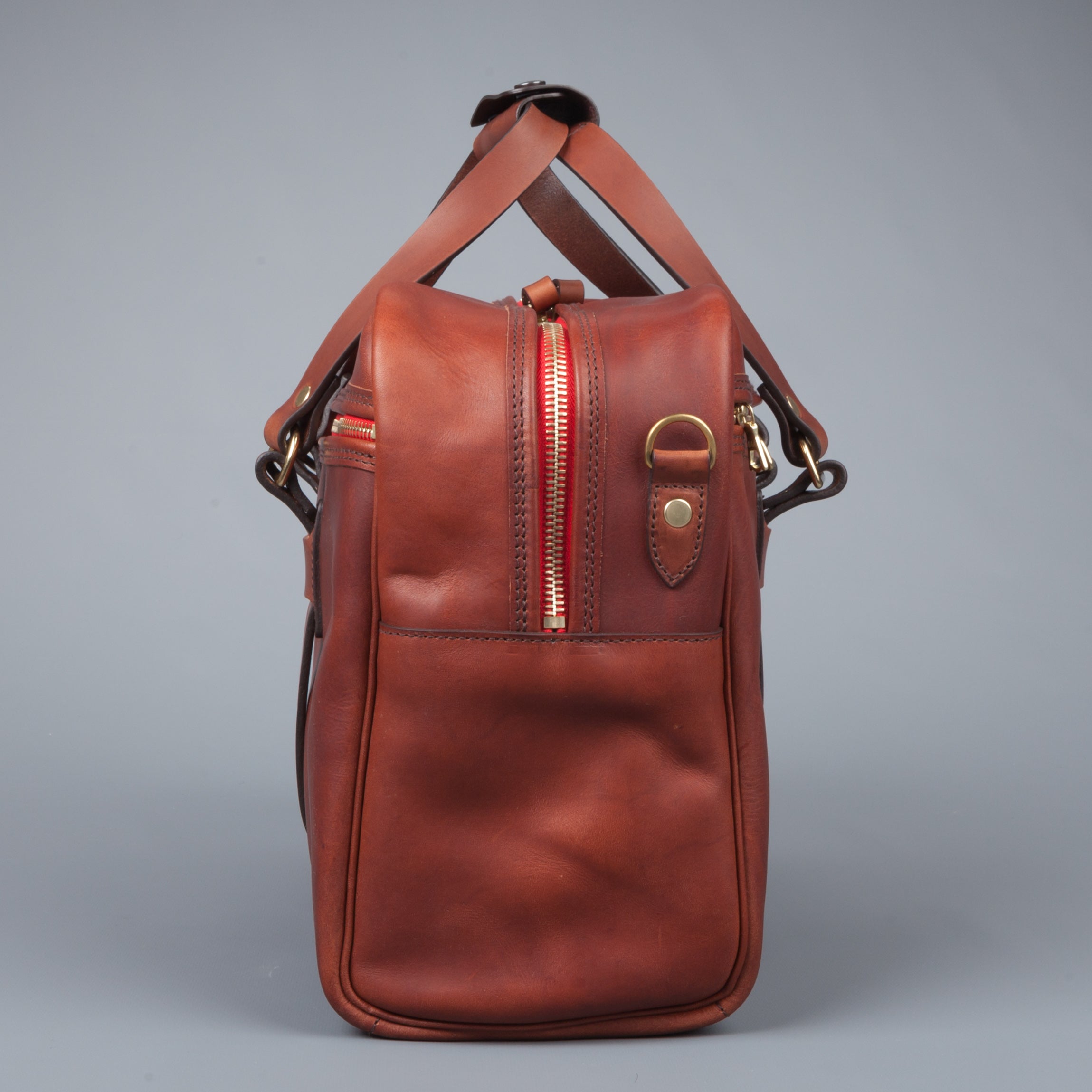 Croots Vintage leather traveller bag port