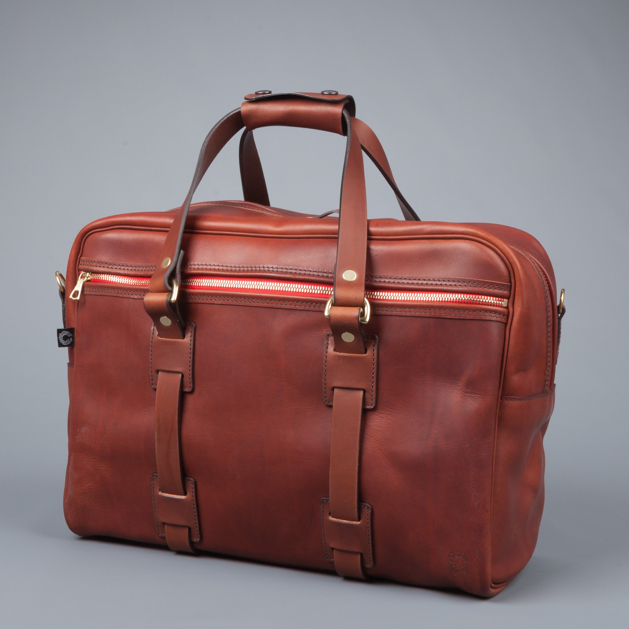 Croots Vintage leather traveller bag port