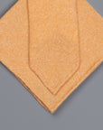 Drake's Cashmere Tie untipped & Pocket Square Match light orange melange