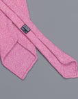 Drake's Cashmere Tie untipped light pink melange
