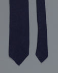 Drakes Cashmere tie untipped navy