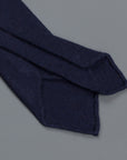 Drakes Cashmere tie untipped navy