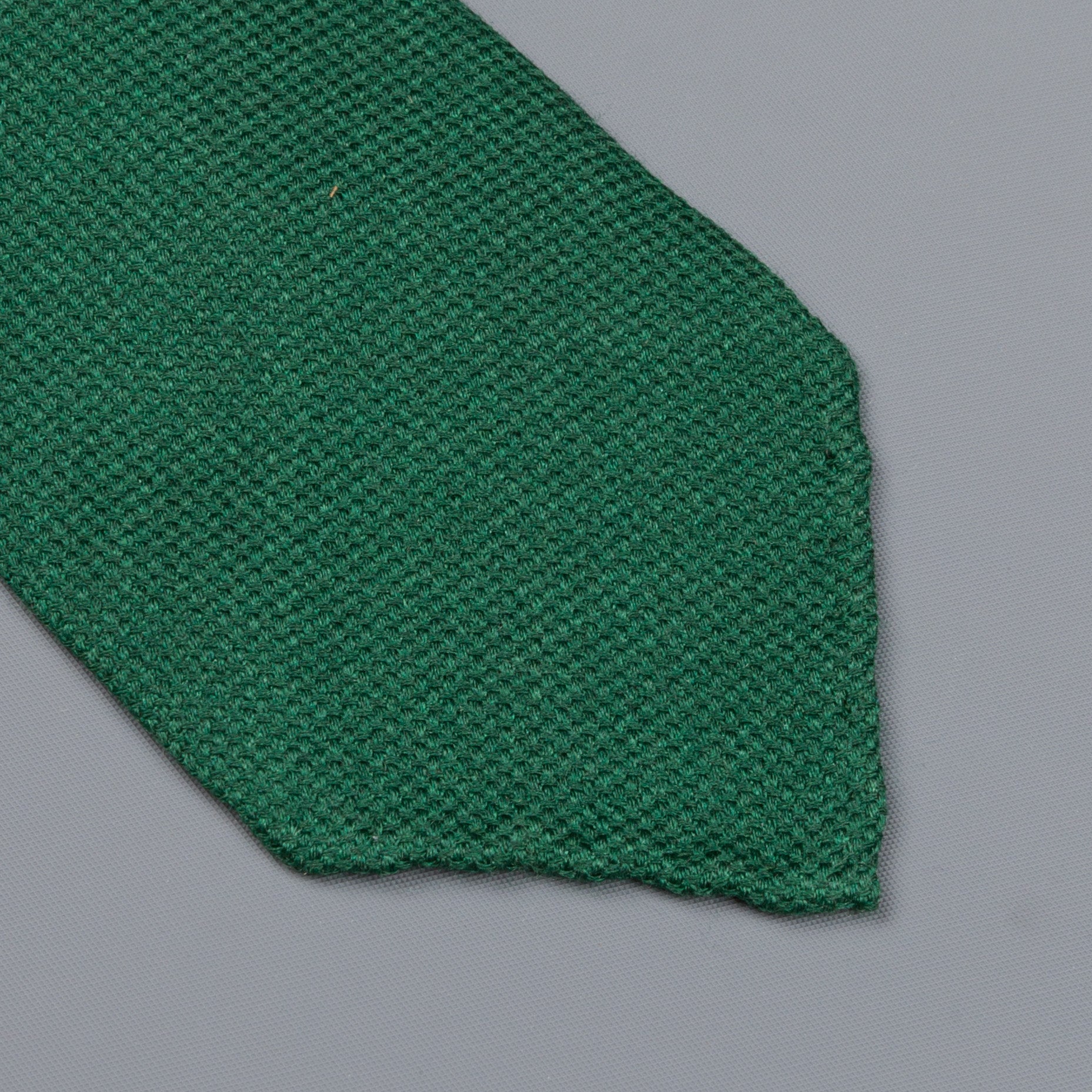 Drake&#39;s untipped tie wool/cashmere/silk blend green