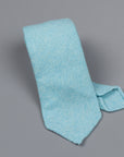Drake's Cashmere Tie untipped turquoise melange