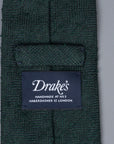 Drakes untipped basketweave tie in shantung silk Bottle