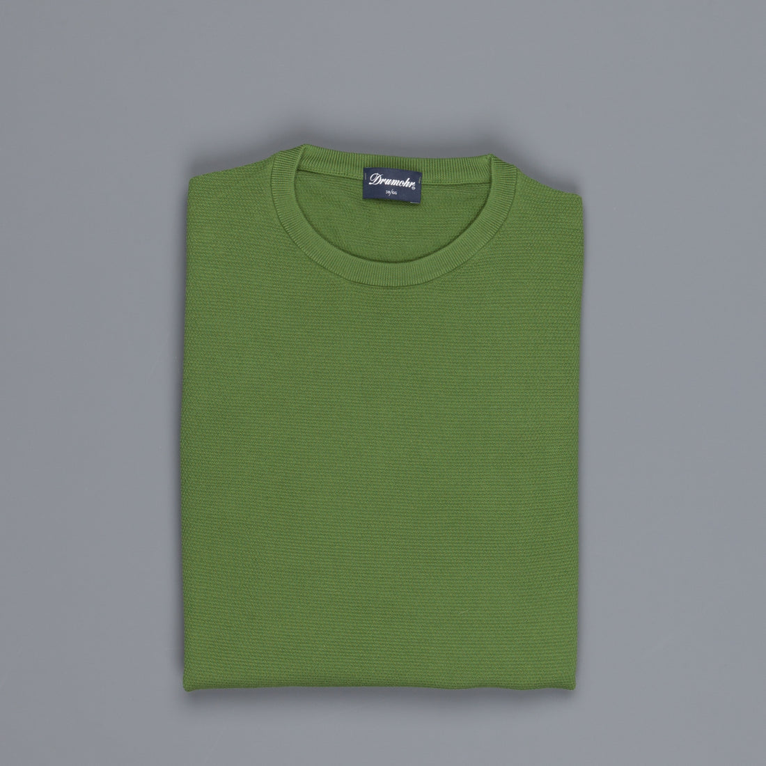 Drumohr Cotton Crew Neck Olive